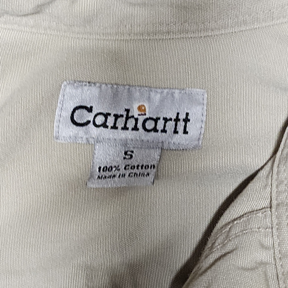 Y2K Carhartt Men's Long Sleeved Shirt - Picture 4 of 7